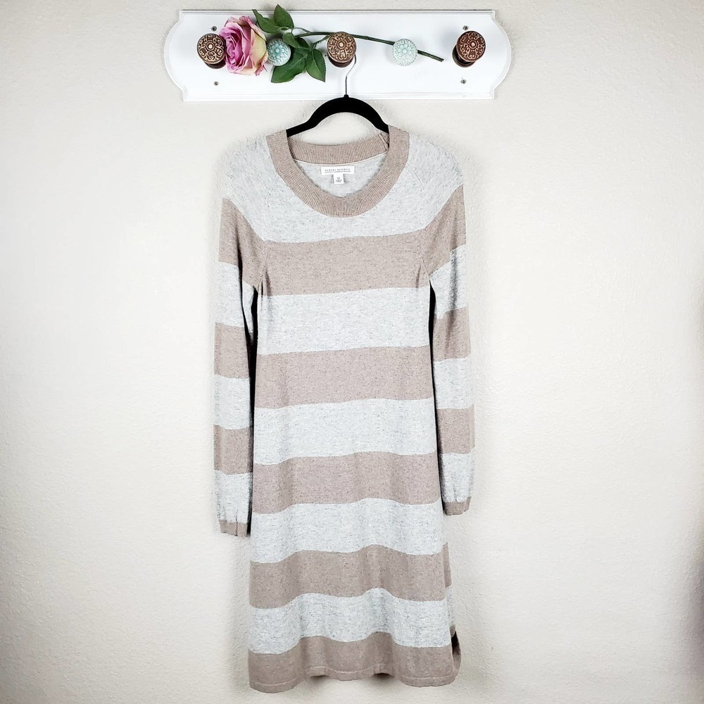 Banana Republic Luxury Cashmere Blend Stripe Women Lounge Casual Dress Size XS